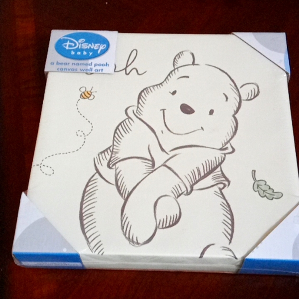 Disney Baby a bear named Pooh canvas wall art Classic